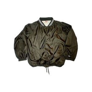 Rawlings Baseball Jacket XL Black Snap Button Lightweight Vintage